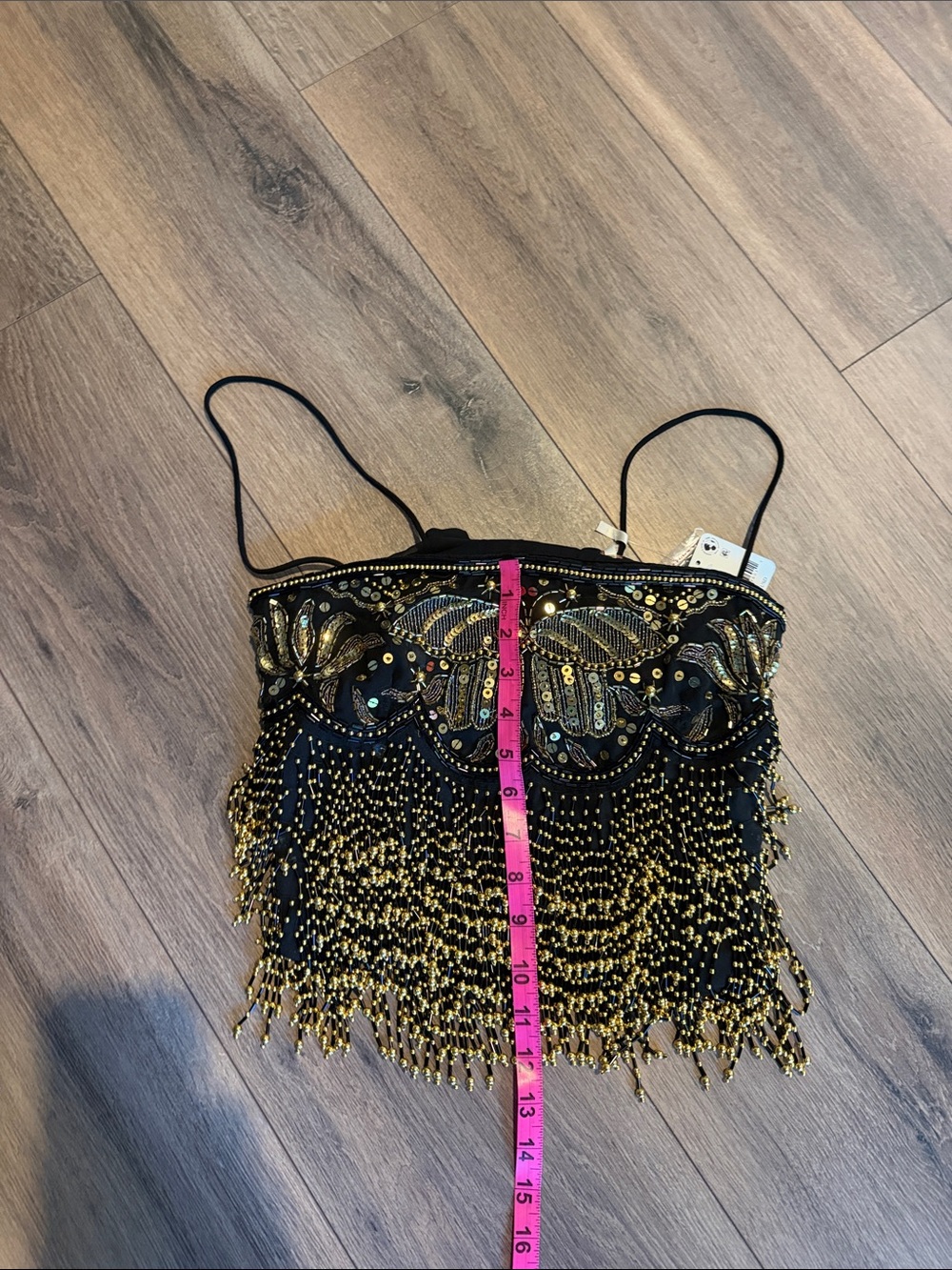 Free People Night Moves Fringe Top- size Small - Picture 6 of 7